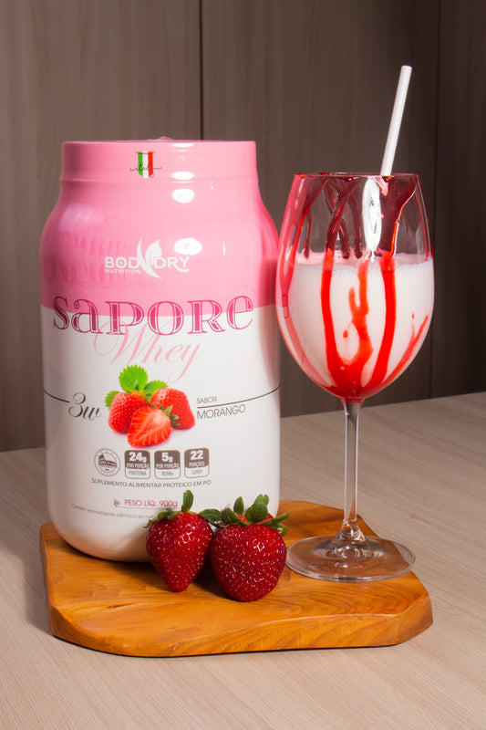 WHEY PROTEIN 3W - SAPORE MORANGO + PRÉ TREINO SEGREDIN