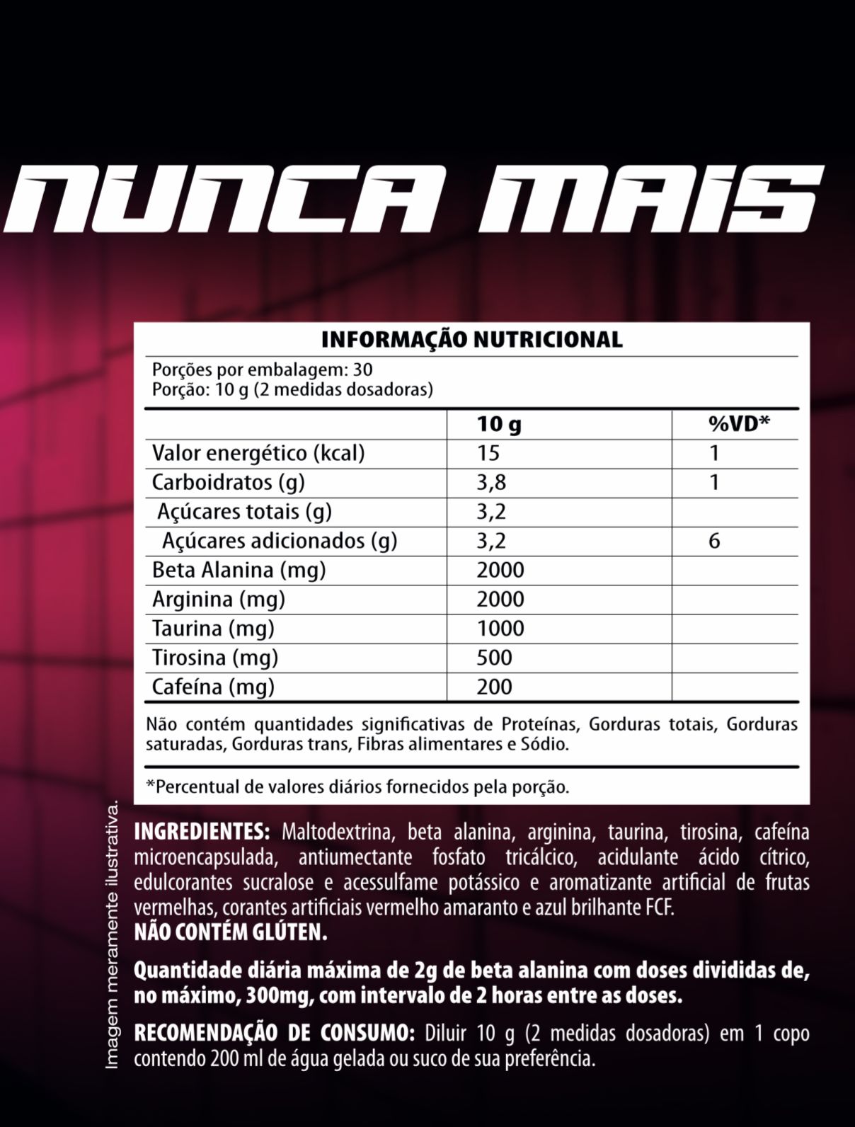 PRE WORKOUT- SEGREDIN Sabor Frutas vermelhas