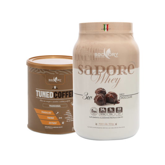 WHEY PROTEIN 3W - SAPORE CHOCOLATE e TUNED COFFEE TRADICIONAL