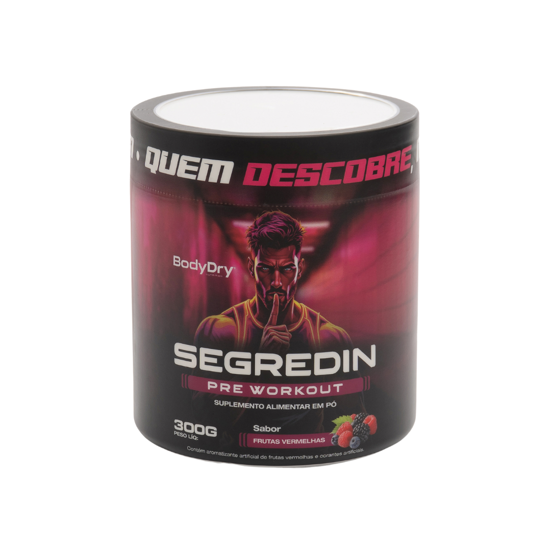 PRE WORKOUT- SEGREDIN Sabor Frutas vermelhas