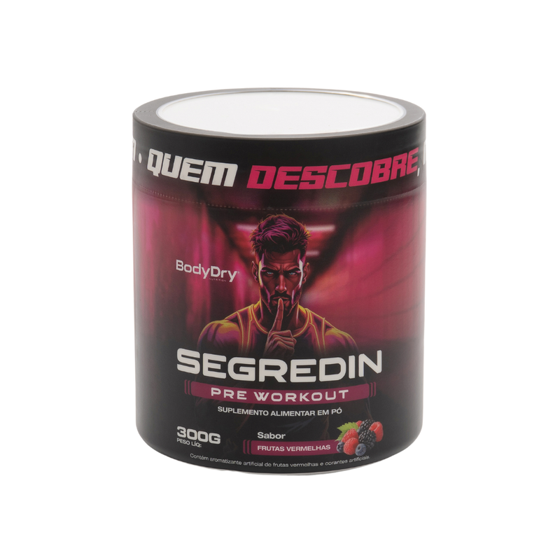 PRE WORKOUT- SEGREDIN Sabor Frutas vermelhas