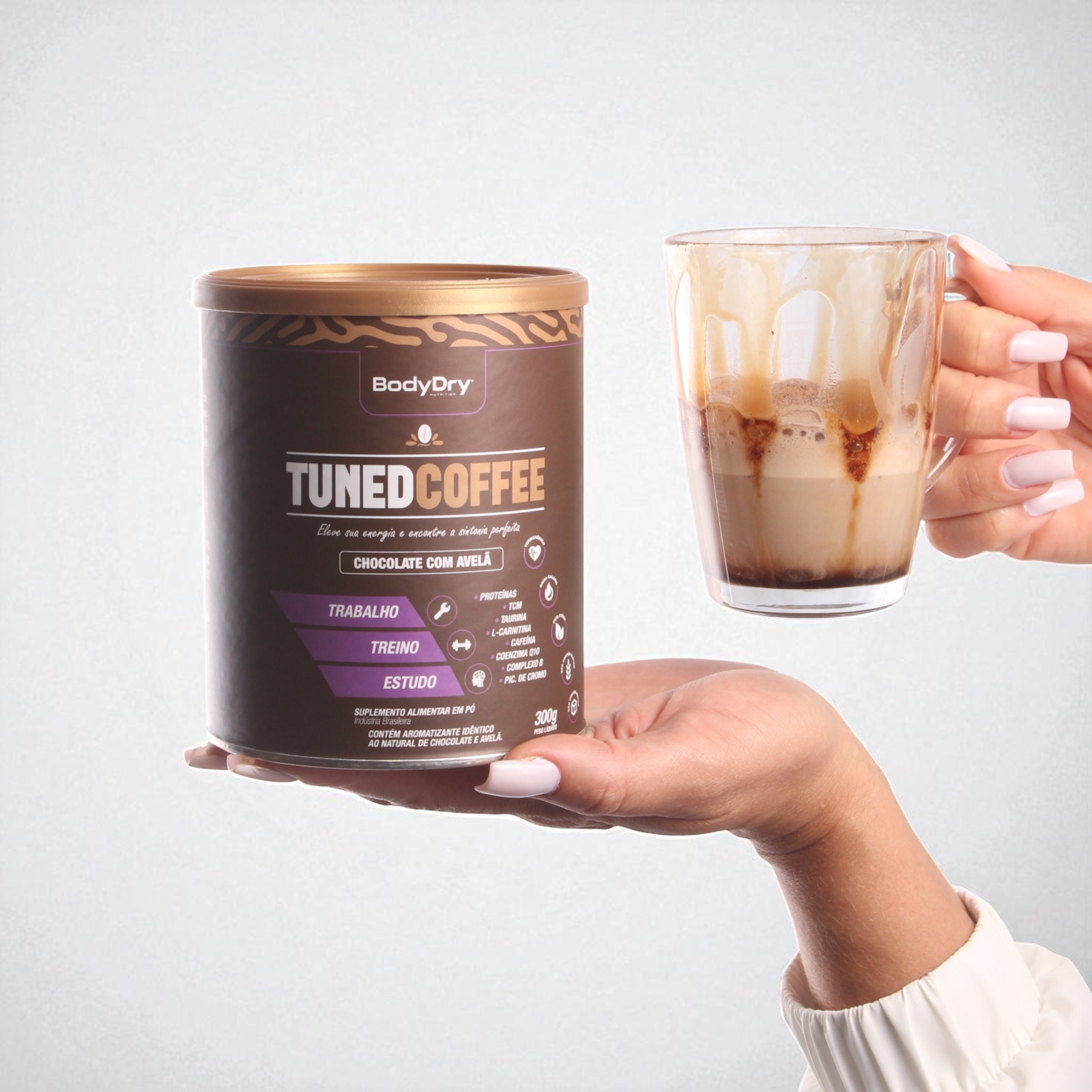 WHEY PROTEIN 3W - SAPORE MORANGO e TUNED COFFEE CHOCOLATE COM